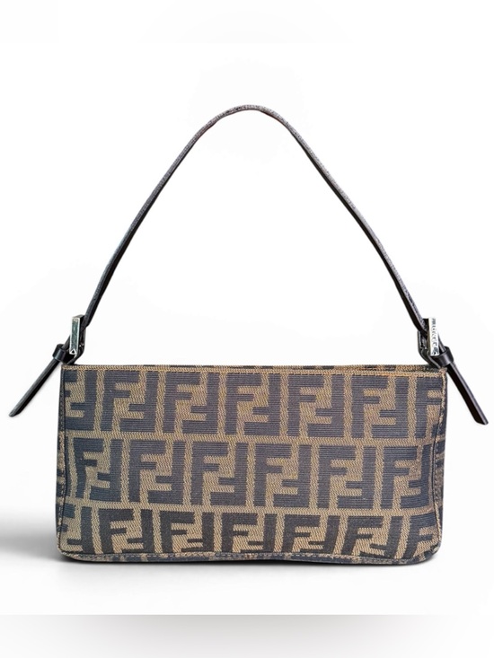 Fendi Handbags - Fendi Zucca FF Pochette Baguette Vintage